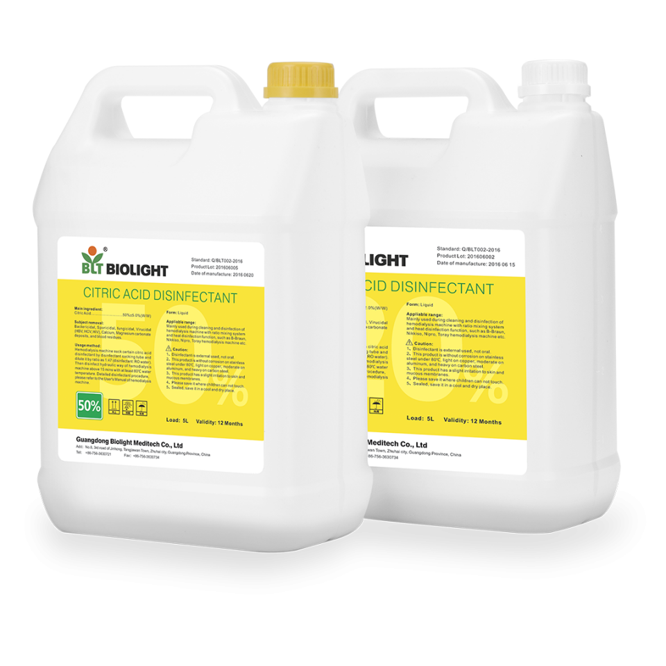 CITRIC ACID DISINFECTANT (50%)